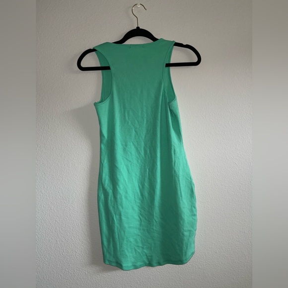 Fashion Nova - Reno Ribbed Mini Dress - Green - Size L - Picture 4 of 7